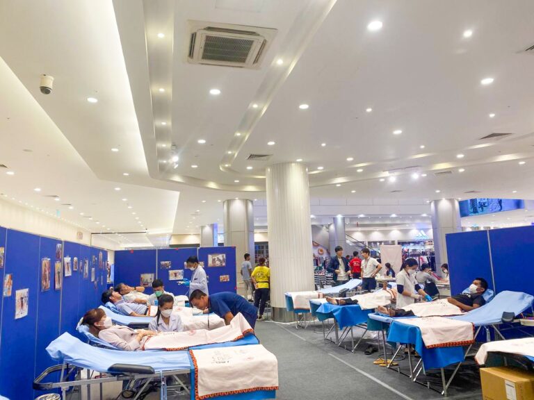 The 5th drive of Blood donation activity at AEON MALLs