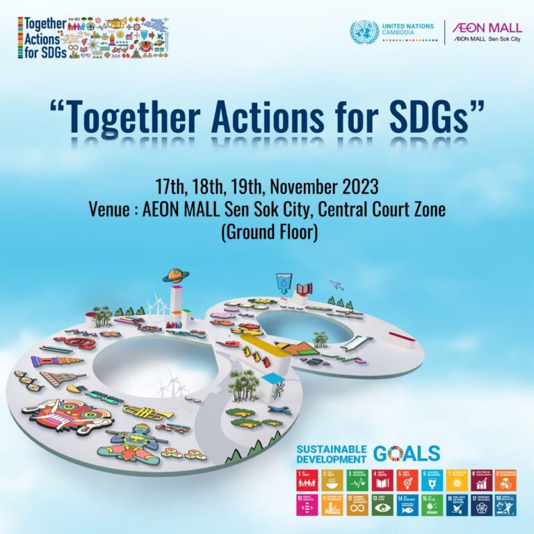 “Together Actions for SDGs”, UN in Cambodia and AEON MALL Cambodia partnered for SDGs awareness in the country